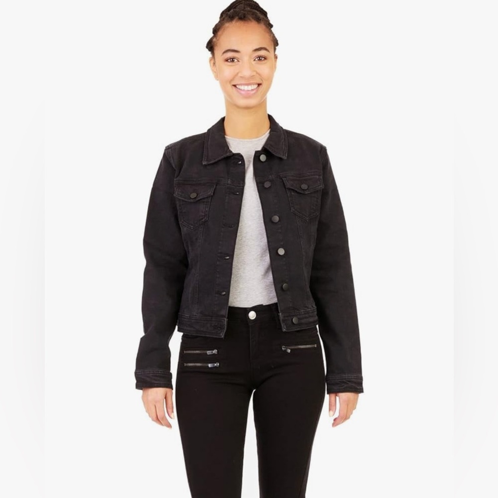 Suko Jeans Black Denim Jacket